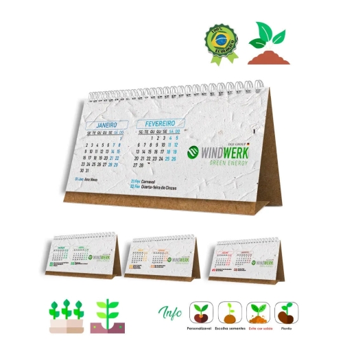 Calendário Eco Papel semente 513-COD 513