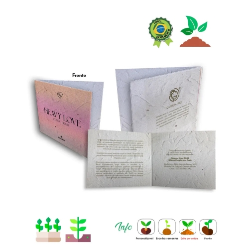 Convite Papel Semente Abre e Fecha 716-716