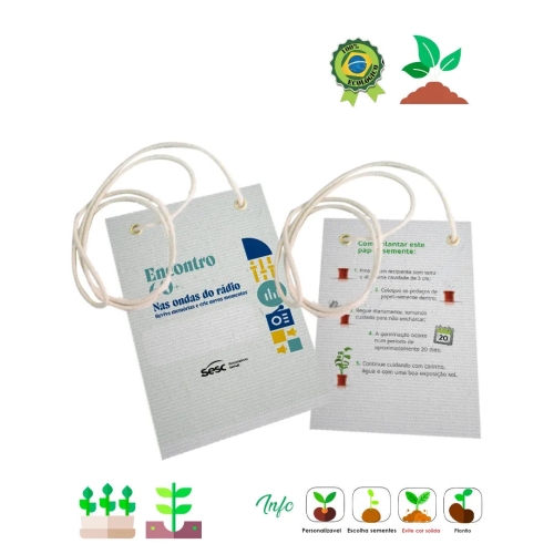 Crachá papel semente 057-Crachá papel semente 057