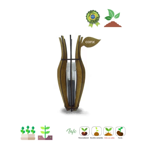 Kit Vaso MDF com tubete 509-509