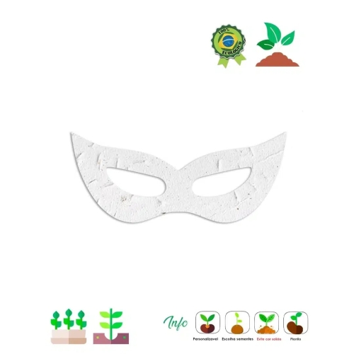 Máscara de Papel Semente 026-Máscara de Papel Semente 026