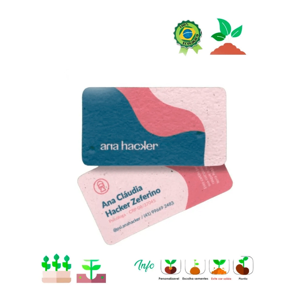 Papel Semente 5x9 Borda arredondada 1030-1030