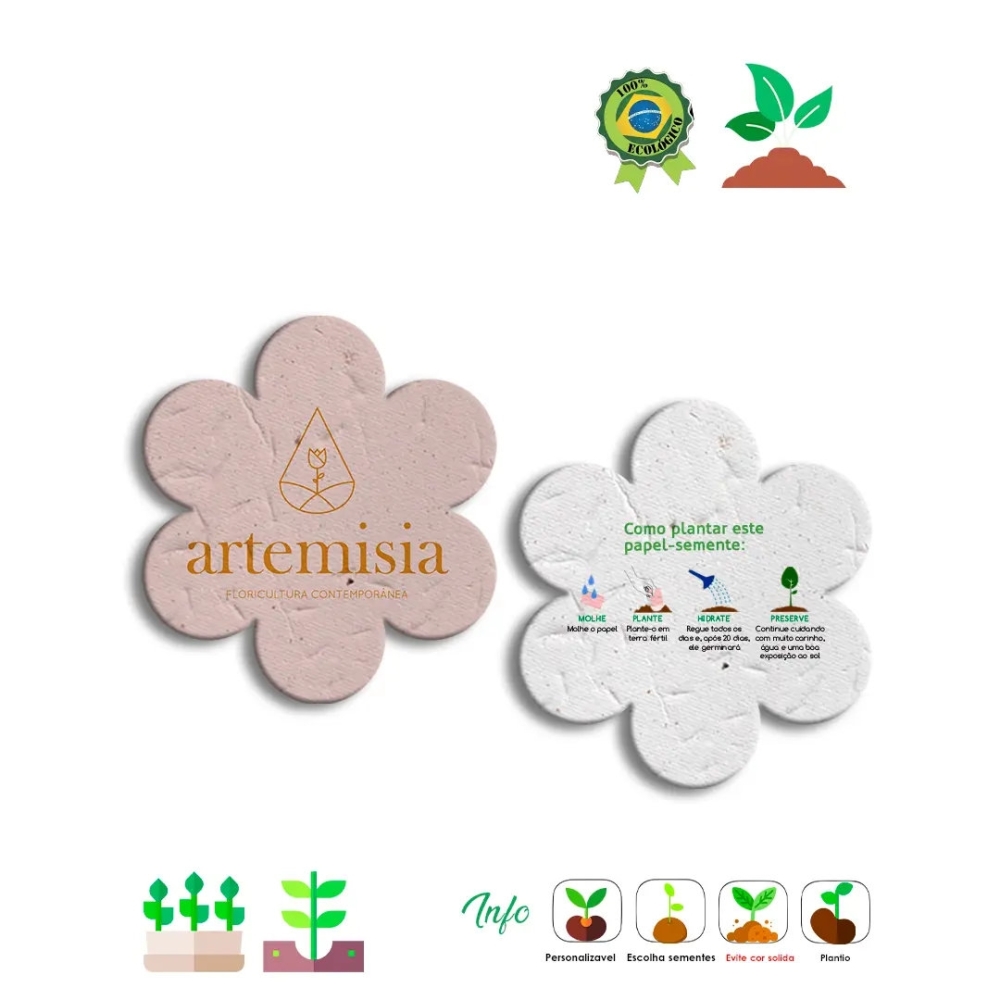 Papel semente Flor 754-0754