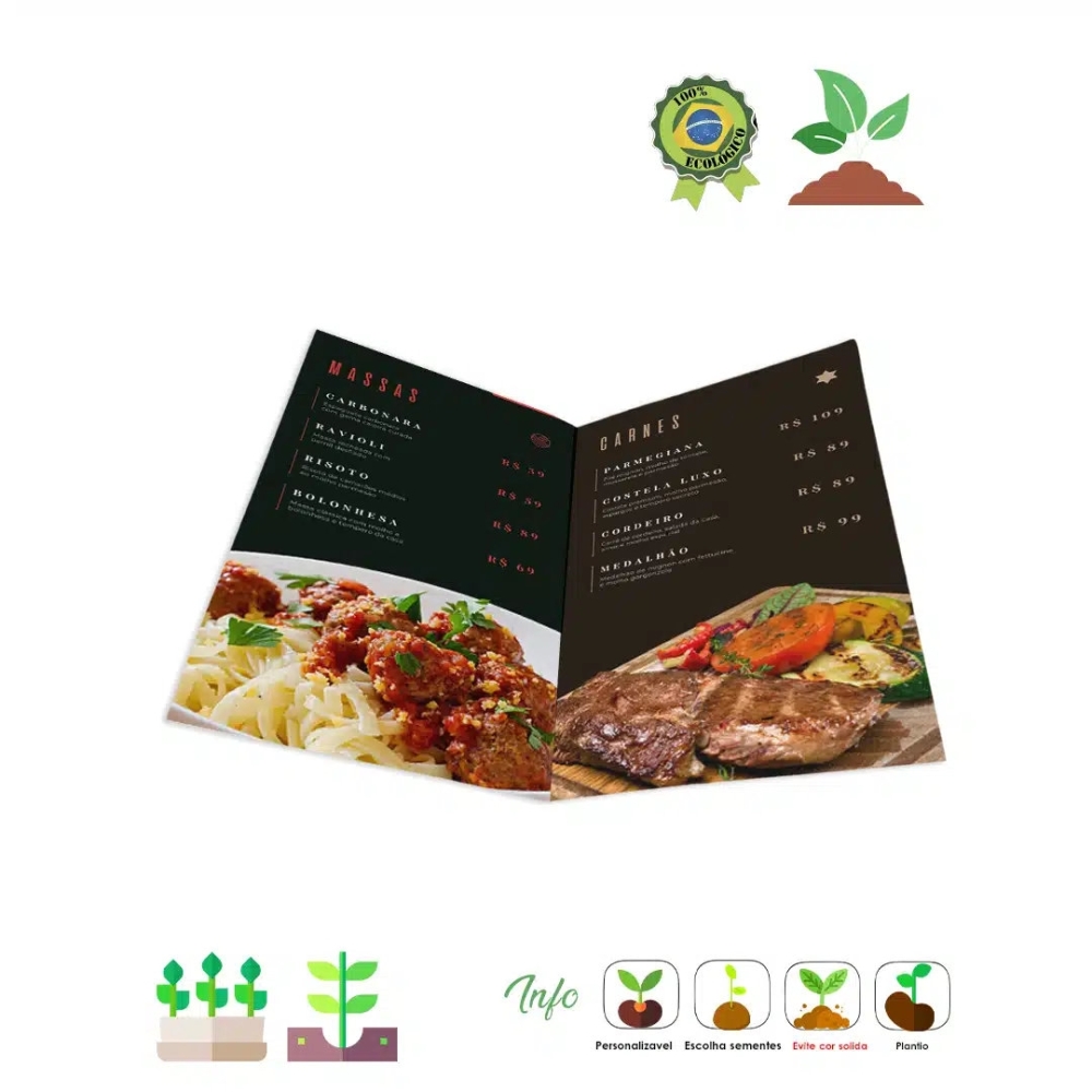 Papel semente cardápio 958-958