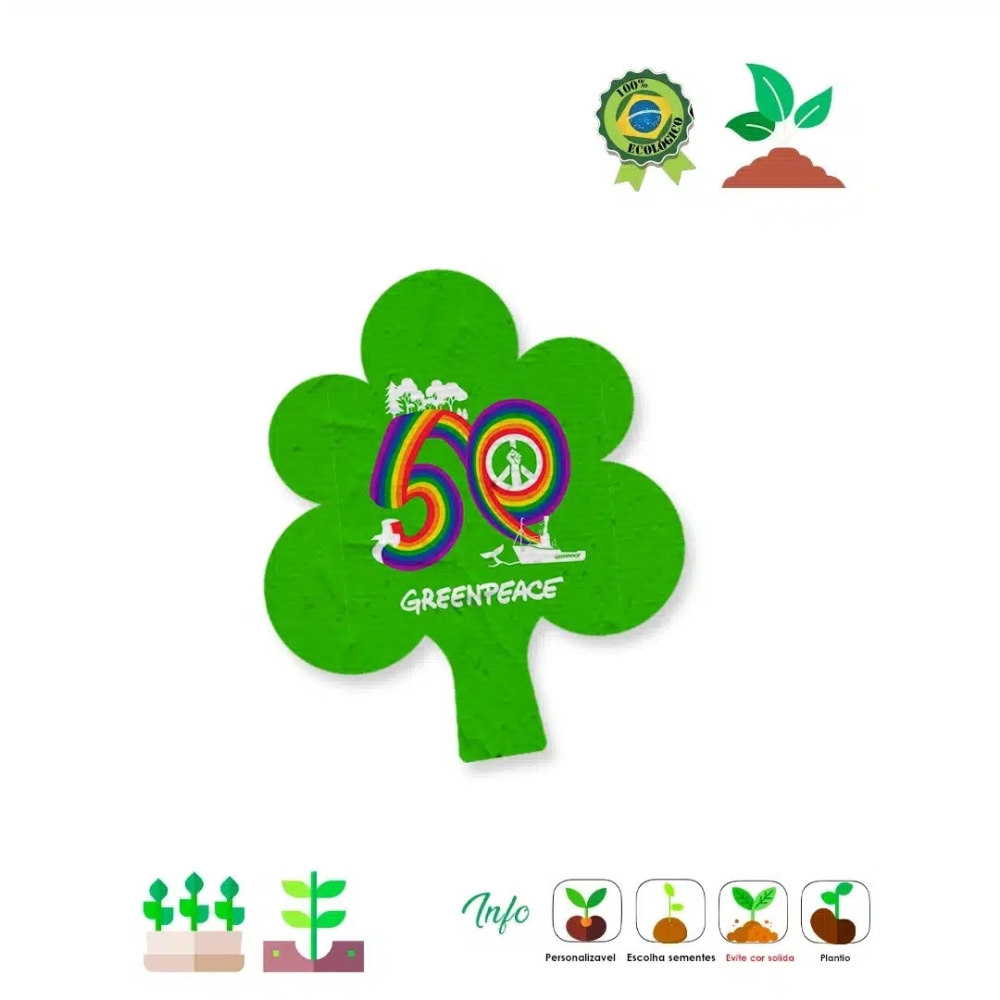 Papel semente em formato de árvore 277